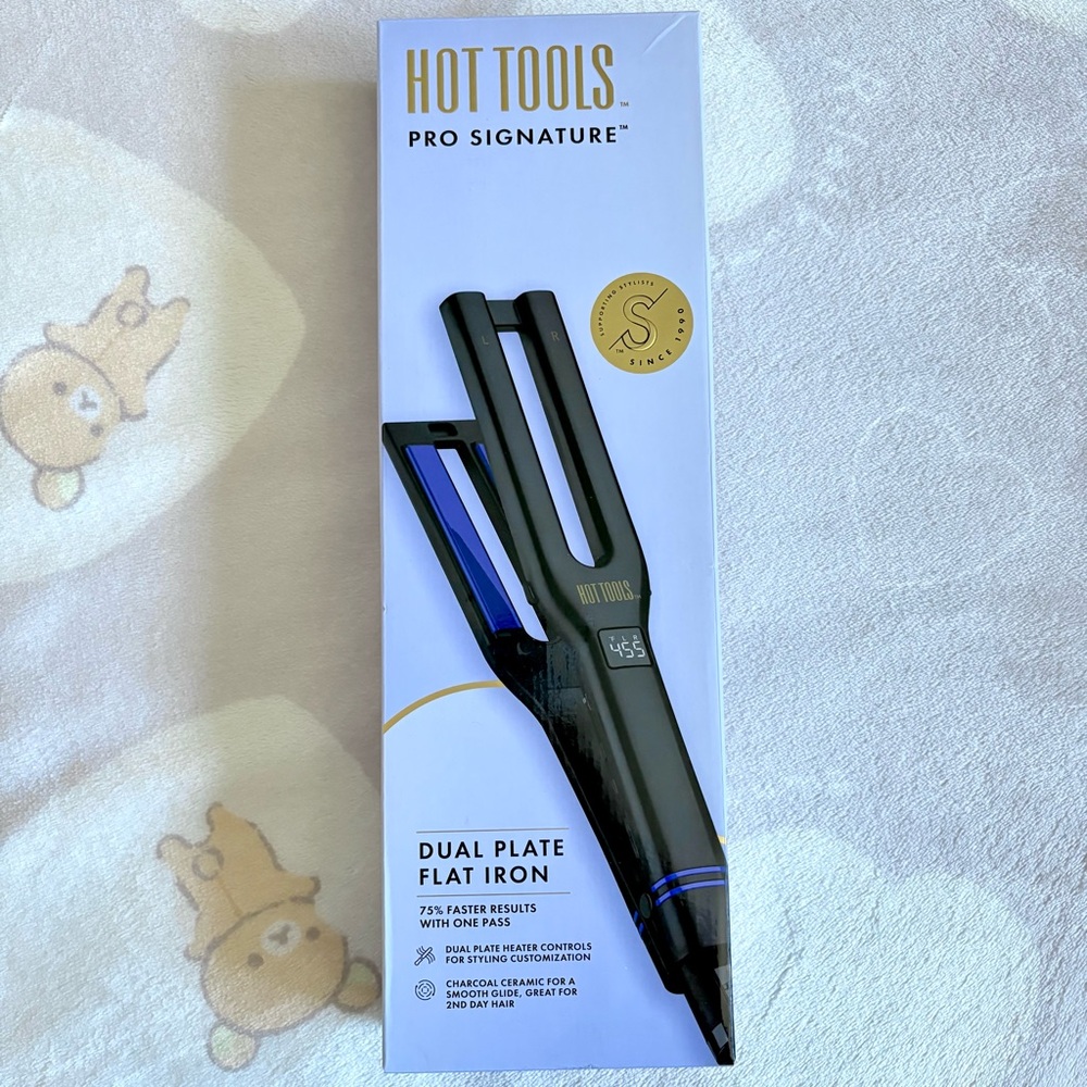 NEW Sealed Hot Tools Pro Signature Dual Plate Flat Iron